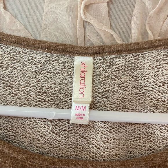 BNWOT Xhilaration high low sequined sweater SZ-M - Picture 6 of 6